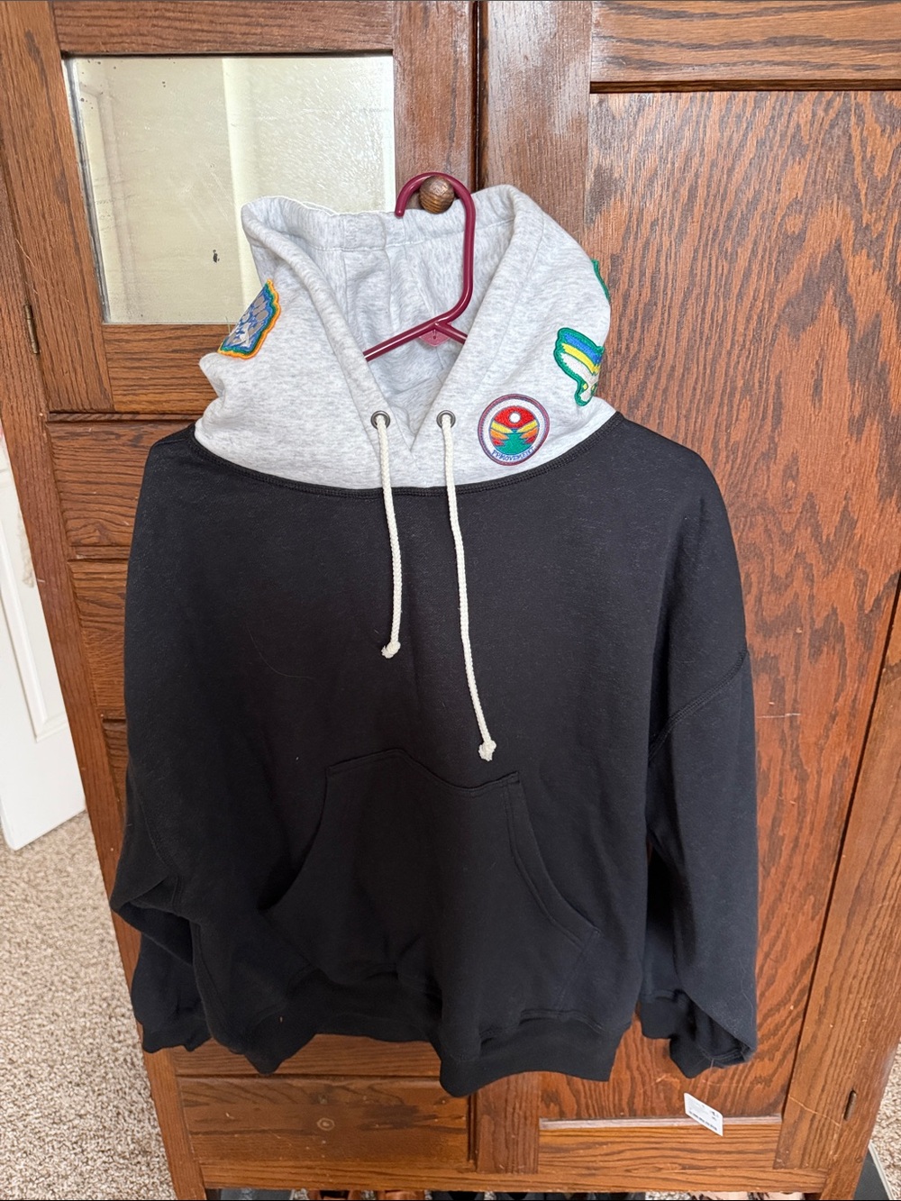FP movement hoodie with patches